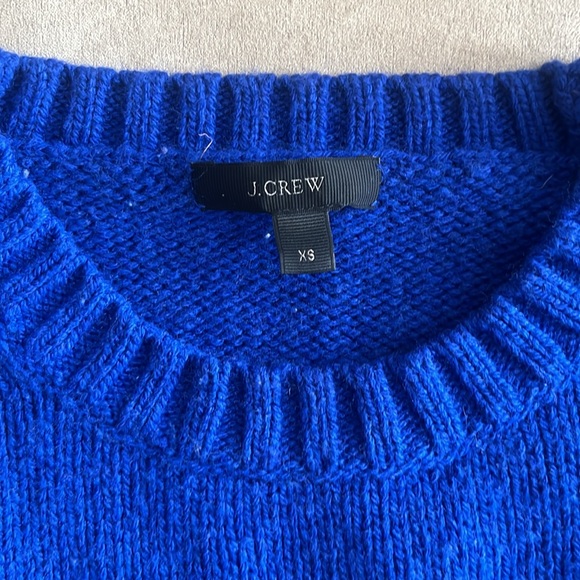 Jcrew Cobalt Wool Sweater - Size XS - Picture 2 of 9